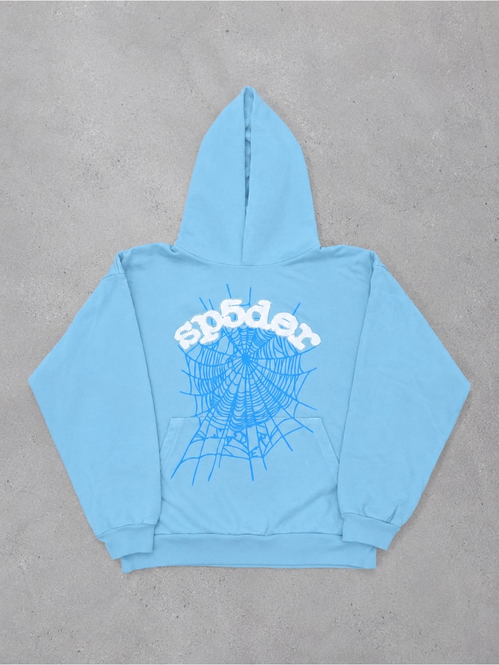 Blue Rhinestone Sp5der Hoodie